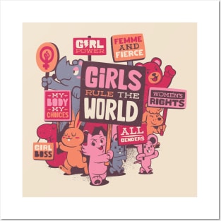 Girl Power Feminist Classic by Tobe Fonseca Posters and Art